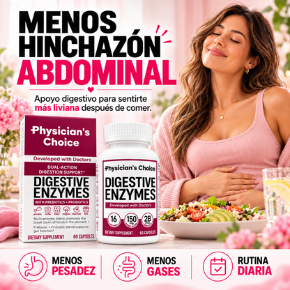 PHYSICIANS ENZIMAS DIGESTIVAS X 60 CAPS