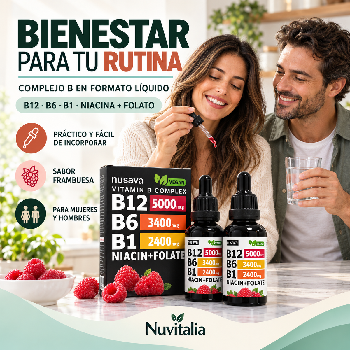 VITAMINA B COMPLEJO B12-B6-B1 PLUS