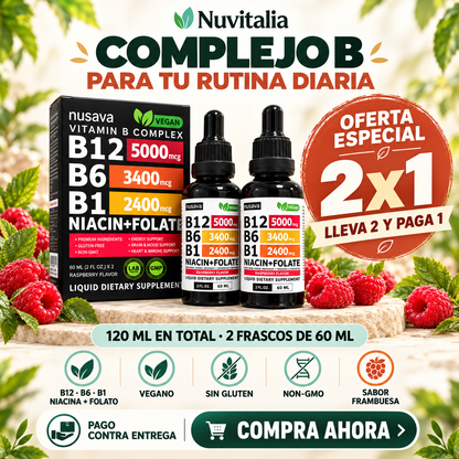 VITAMINA B COMPLEJO B12-B6-B1 PLUS