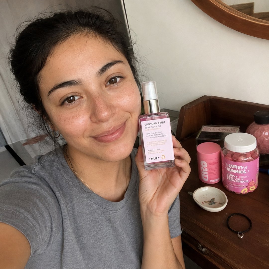 Resena pack cuidado ella - clienta con productos